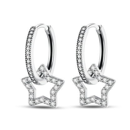 925 Silver Charms Plata De Ley 925 Jewelry Women Fashion Cute Tiny Clear Crystal CZ Stud Earrings Star Starfish Dolphin Earrings