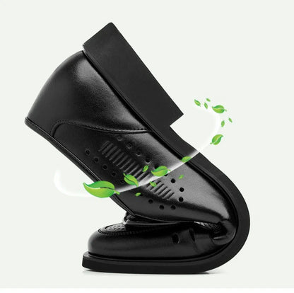 New Designer Big Size Leather Shoes For Men Summer Breathable Hallow Business Casual Shoes Male Solid Color Fashion Loafers Man
