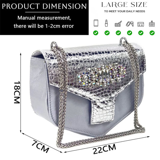 Italian Shoes and Bags Matching Set 2024 Women Heel Party for Silver Colour Italian Design Wedding Bigger Size Shoes