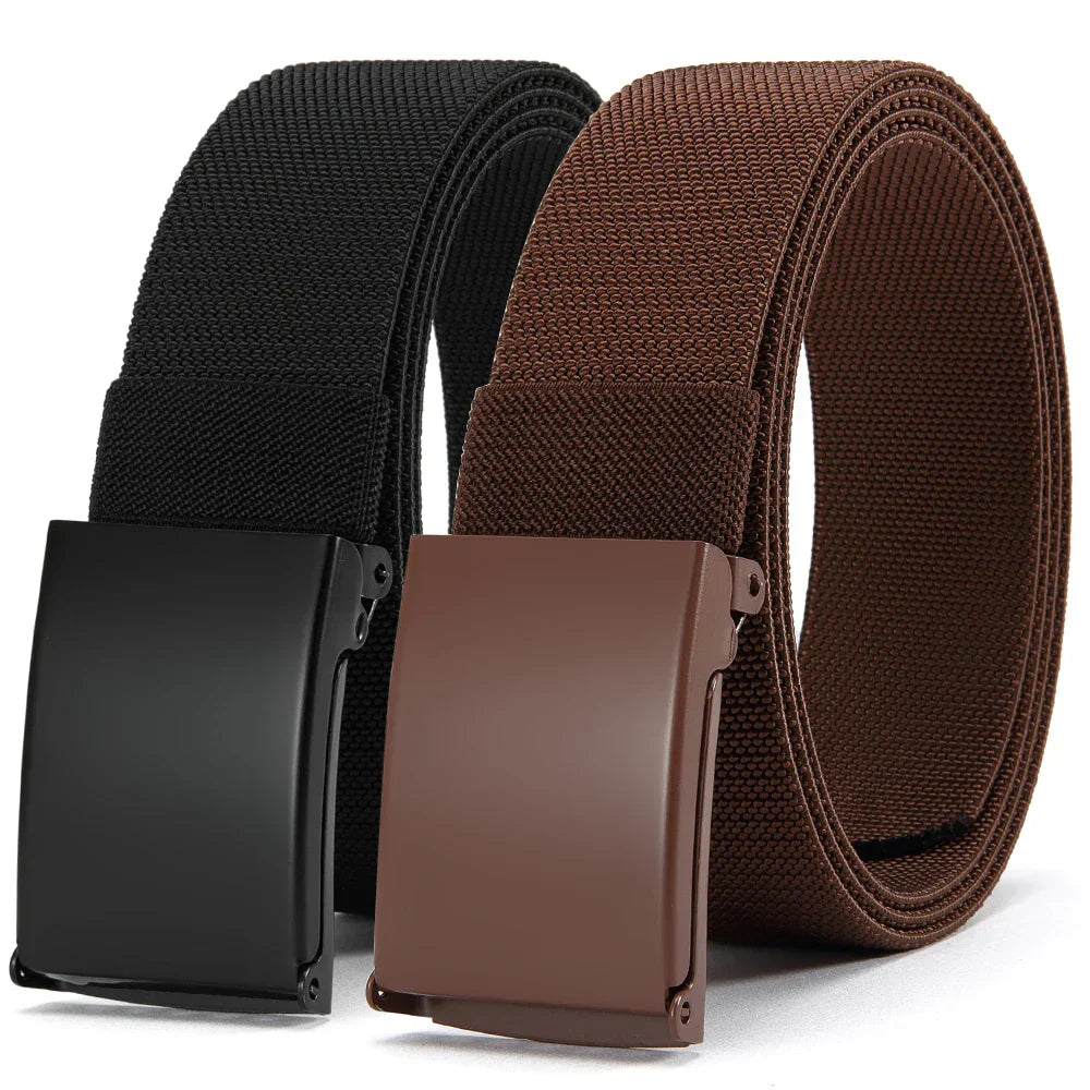 Men Female Belts Military Nylon Adjustable Belt Outdoor Travel Tactical Waist Belt with Plastic Buckle for Pants 125cm