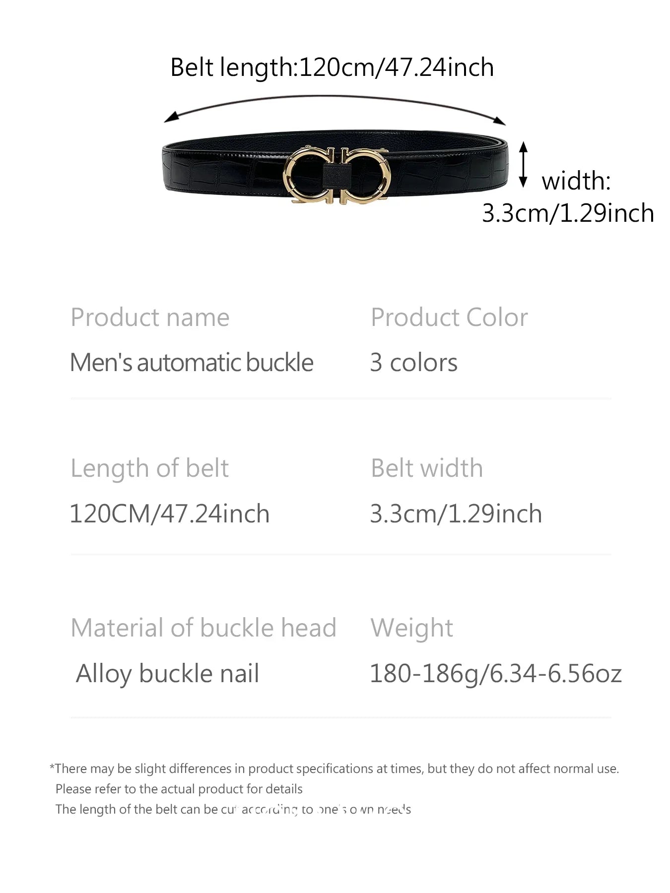 New Joker men's automatic buckle belt business buckle fashion belt