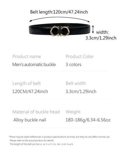 New Joker men's automatic buckle belt business buckle fashion belt