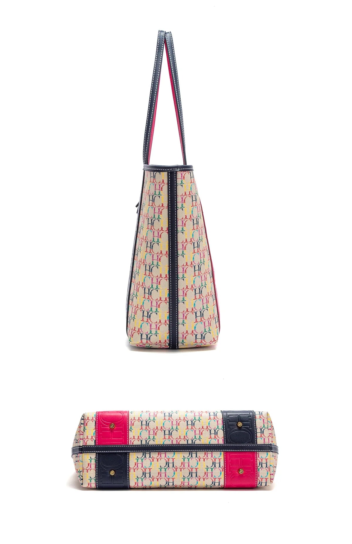 Women's Tote Bag New PVC Large Capacity Splicing Design Women's Bag Commuter Coffee Color Handbag