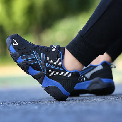 Children's Sneakers for Boy Lightweight Sport Tennis Shoes Fashion Breathable Mesh Kids School Running Basketball Shoes Non Slip