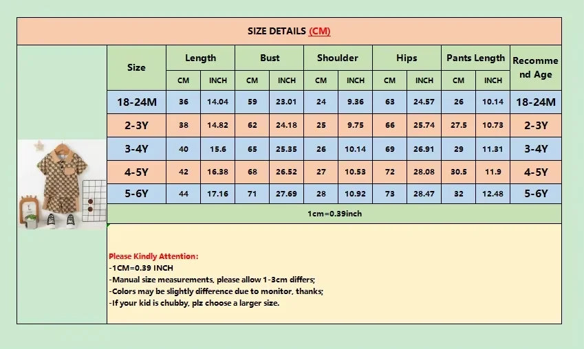 2PCS Clothing Set Children Fashion Gentleman Pocket Style Button Short Sleeve Top+Shorts Summer Outfit for Kids Boy 1-6 Years