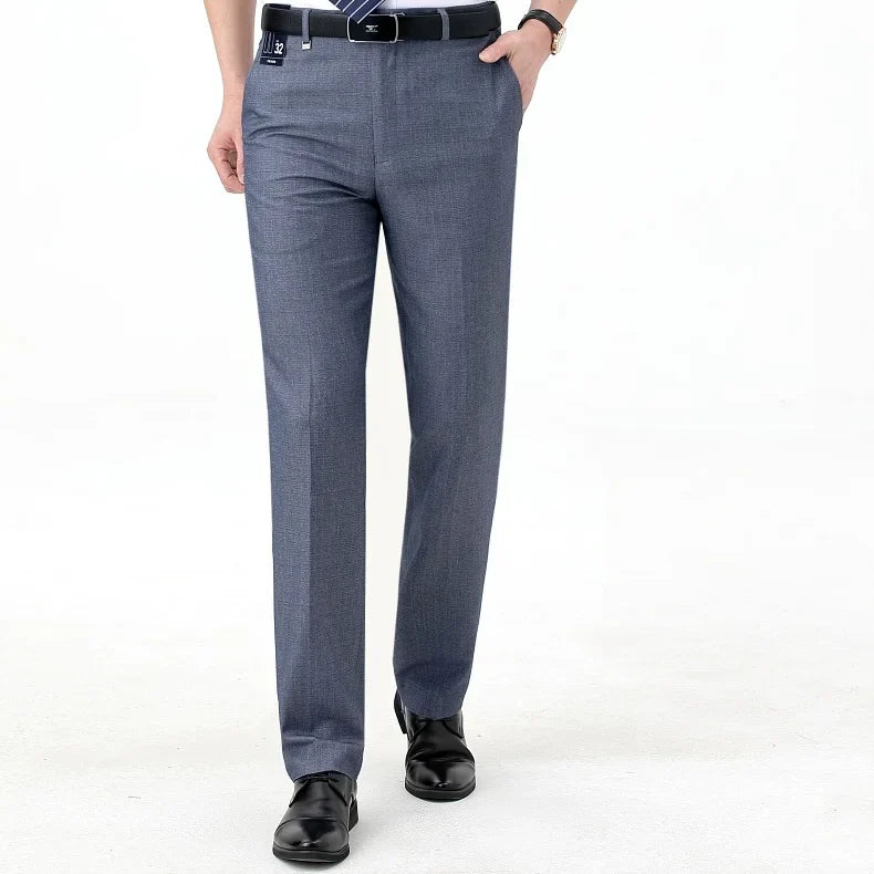 Men's High-End Summer Wool Blend Trousers, Traf Suit Pants,Business Formal , Man Pants,Wool Dress Pants for Men