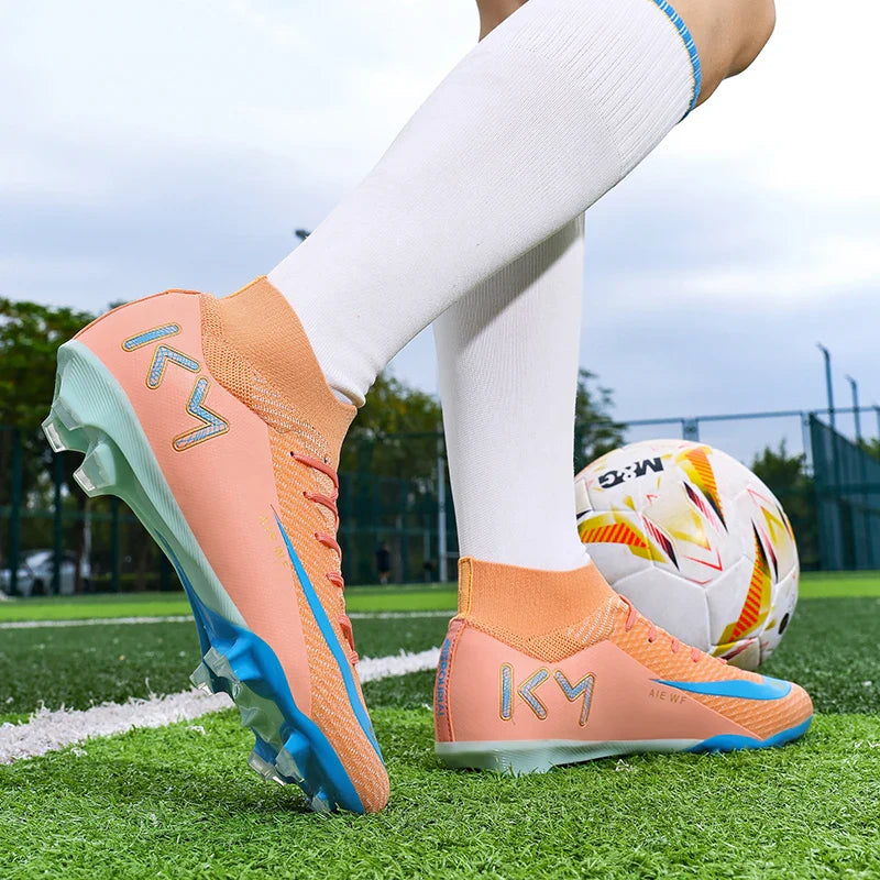 New Men Match Football Boots Ankle Non-Slip TF/FG Professional Soccer Shoes Boys Sneakers Comfortable Sports Shoes Unisex