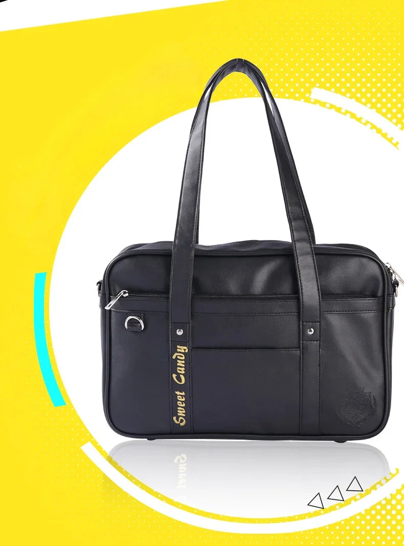 Briefcase high Students Bag Schoolbags Shoulder Bags14-16inch Laptop Bag's Messenger Bags Office HandbagPU Leather tote bag