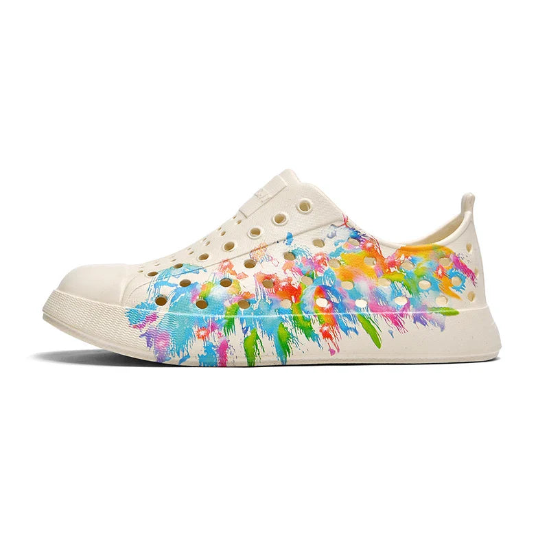 Cartoon Printing Boys Barefoot Shoes Summer Beach Non-slip Comfortable Kids Shoes Cute Closed Toe Breathable Girls Sandals