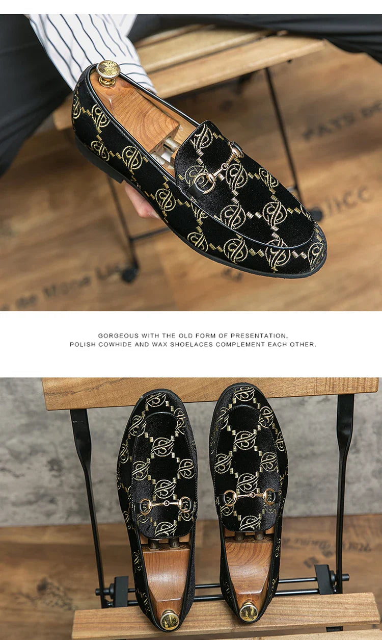 Hot Blue Men's Luxury Loafers Plus Size 47 Suede Leather Shoes For Men Designer Moccasins Slip-On Casual Dress Shoes Men Flats