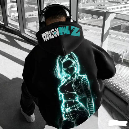 Men Anime Clothes Dragon Ball Z Hoodie Goku Saiyan Loose Fit Big Size 5XL 6XL Casual Streetwear