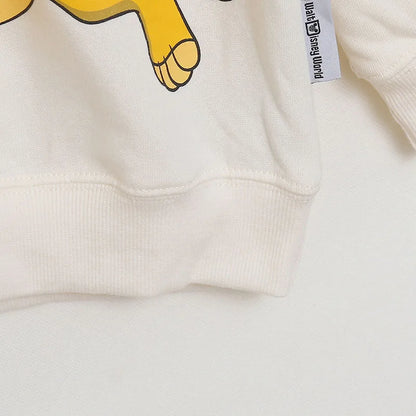 Embroidery Sweatshirt The Lion King Simba Nala Cartoon Jumper O Neck Long Sleeve Women Casual Pullover Top