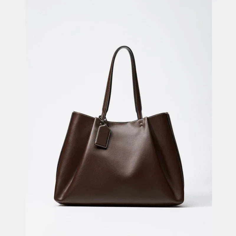 CLIP TOTE BAG, Fashionable Top Handle Tote Bag, Solid Color Simple Shoulder Bag, Luxury Design Handbags for Women