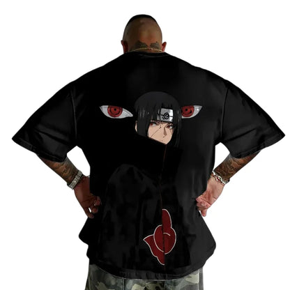 Men Women Itachi Uchiha Printed Japanese Anime 2025 Summer New Hot-seling Short Sleeved Fashion Cotton T-shirt