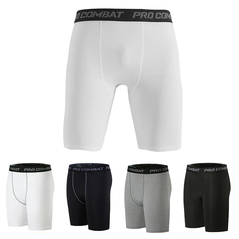 Sports Fitness Pants Men's Basketball Shorts Workout Tights Gym Running Training