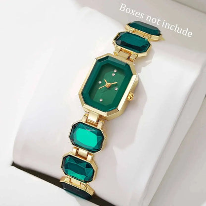 Elegant Women Watches Fashion Rectangle Dial Quartz Wrist Watches Girls Clock Reloj Hombre（Without Box）