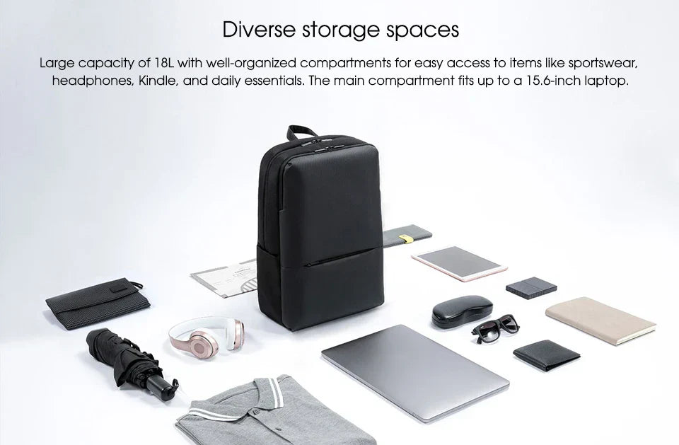 Classic Business Backpack 2 Fashion Laptop Bag for Men and Women Travel Large Capacity Backpack