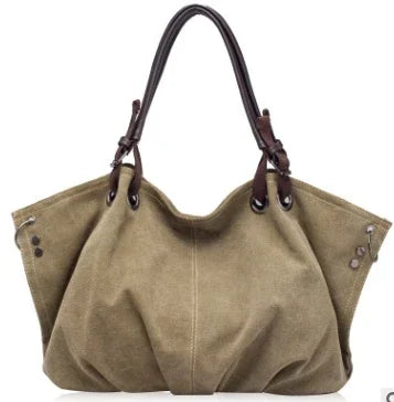 2024 New Arrival Women's Bag Fashion Casual Canvas Bag Large Capacity Handbag Shoulder Messenger Bag Many Colors BD866