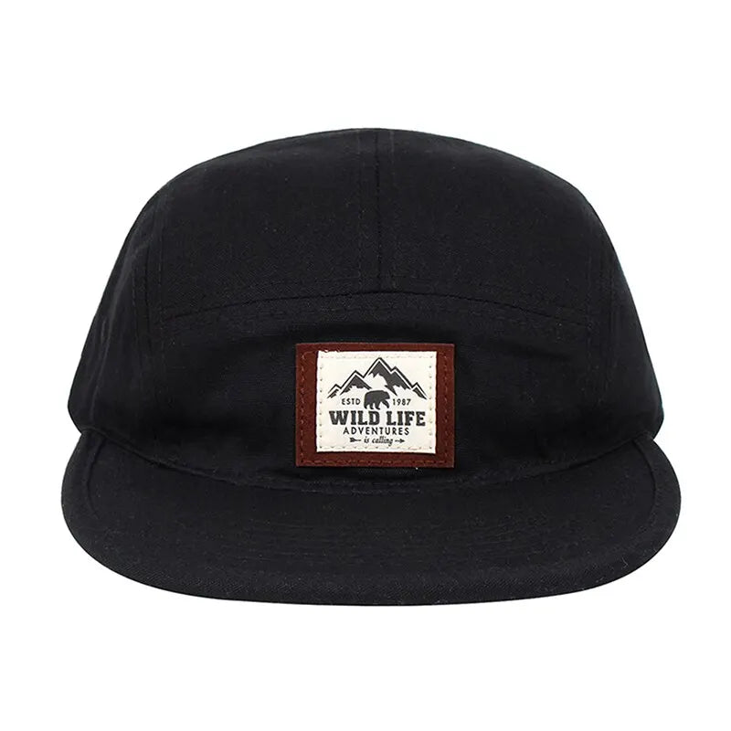 Cotton 5 Panel Baseball Cap Snapback Caps Bone Gorras Hombre Originales Hip Hop Hats For Men Women Adjustable