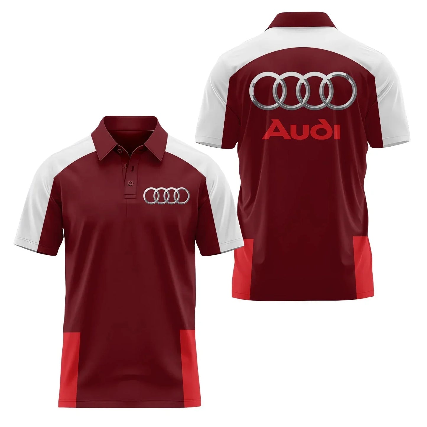 3D Printed Short-Sleeved Polo Shirt Casual High-Quality Sports Fashion T-Shirt with Collar