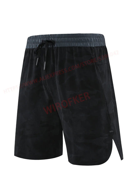 Men Fitness Shorts Quick Dry Sport Shirts Casual Beach Brand Short Camouflage