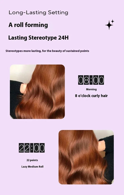 Automatic Curling Iron 32MM Double Slot Negative Ion Portable Hair Curler Constant Temperature Anti Hot Styler for Travel