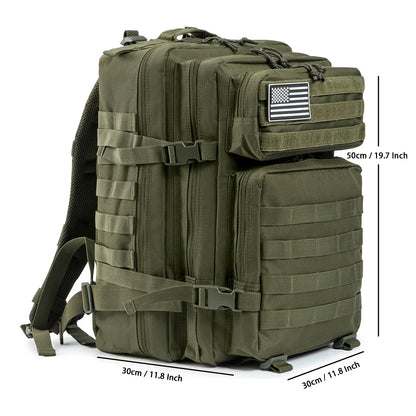 45L Tactical Backpack Large Capacity Outdoor Rucksack 3 Day Fitness Hiking Bag Hiking Camping Gear Backpacks