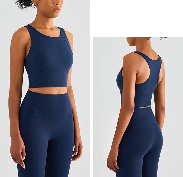 High Elastic Women's 2 Piece Yoga Set with Sports Bra and Leggings High Stretch Pants Bra with Coaster Women's Sports Suit👚