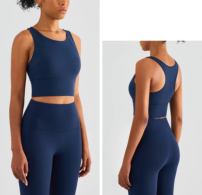 High Elastic Women's 2 Piece Yoga Set with Sports Bra and Leggings High Stretch Pants Bra with Coaster Women's Sports Suit👚