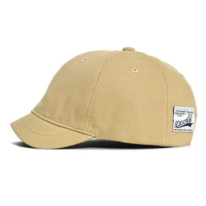 Short Brim Cotton Baseball Cap Men Women Casual Vintage Dad Hat Adjustable