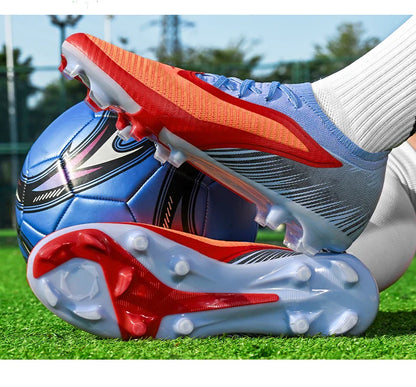 New Football Shoes Professional Low-top Soccer Field Cleats Outdoor Breathable Athletic Spikes Youth Boys Football Shoes Unisex