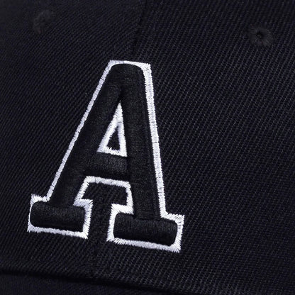 A Letter Embroidery A Baseball Cap Spring Summer Outdoor Sun hat dad hat Cotton Snapback Hat Adjustable Casual Cap