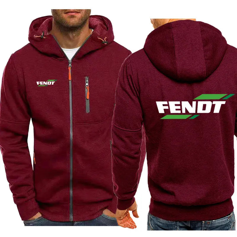 New Spring Autumn Fendt Hoodied Men's Fashion Long Sleeve Zipper Cotton Hip-Hop Harajuku Hoody Casual Jacket hoodies coat XXXL