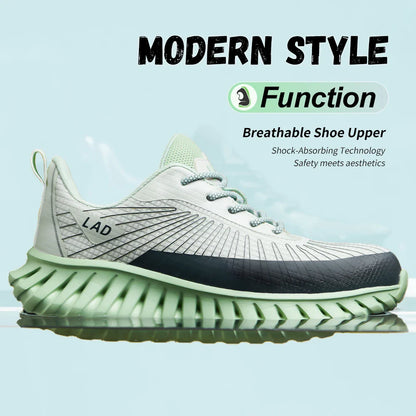 Ultra light soft soled safety shoes for men, anti smashing, comfortable and shock-absorbing work shoes