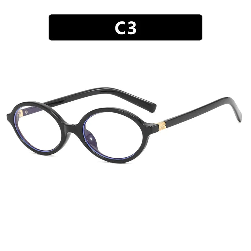 Oval Sunglasses Women Luxury Brand Designer Small Oval Anti Blue