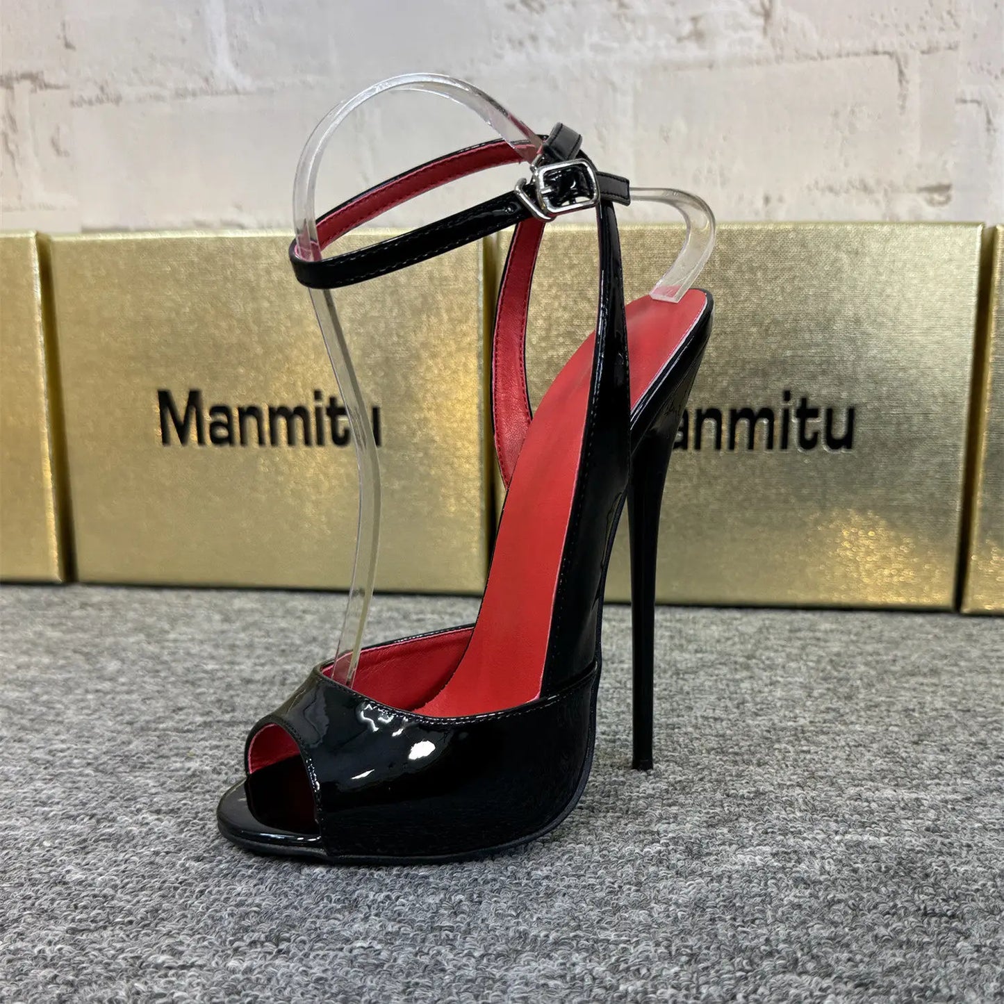 White ultra-fine high-heeled fish mouth sandals with empty straps, shallow mouth shoes, sexy party versatile high heels