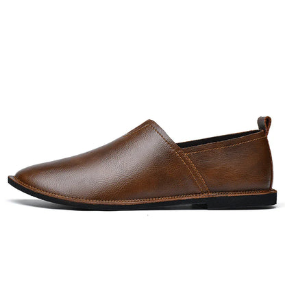 Mocassins Casuais Retrô Masculinos de Sola Macia Confortáveis e Antiderrapantes Feitos à Mão para Sapatos de Negócios Casuais 38-47