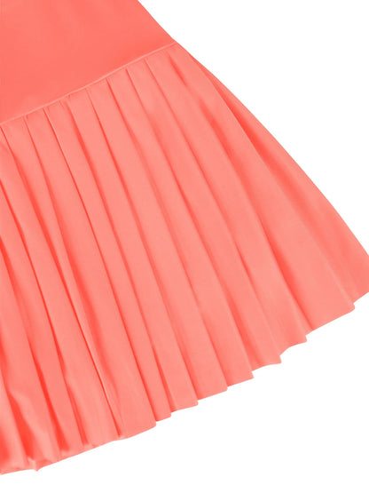 Women's Fashion Stretchy Sporty Pleated Gradient Wide Waist High Waist Pleated Skirt