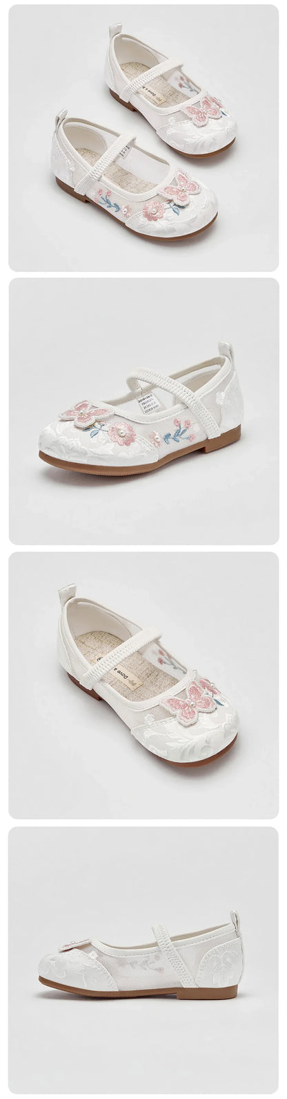 Girls Mesh Sandals Summer Children Cool Shoes Fashion Sweet Casual Party Breathable Satin Patterned Sandals DB2261272