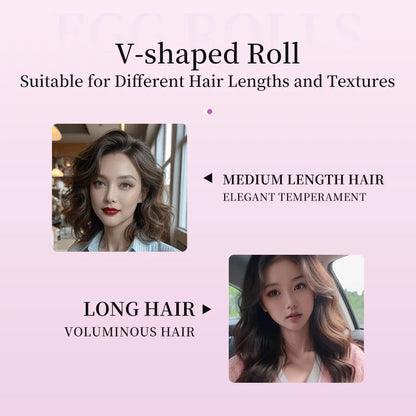 Curling Iron Hair Crimper 32mm Waver Beach Waves Curling Wand, Ionic Deep Waver Hair Curler Tool with Ceramic Pink, 1.25 Inch