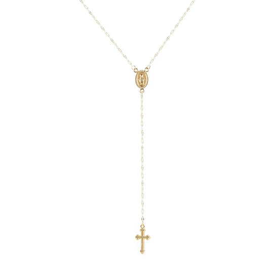 2025 New Fashion Vintage Christian Cross Bohemia Religious Rosary Pendant Necklace For Women Charm Jewelry Gifts Wholesale