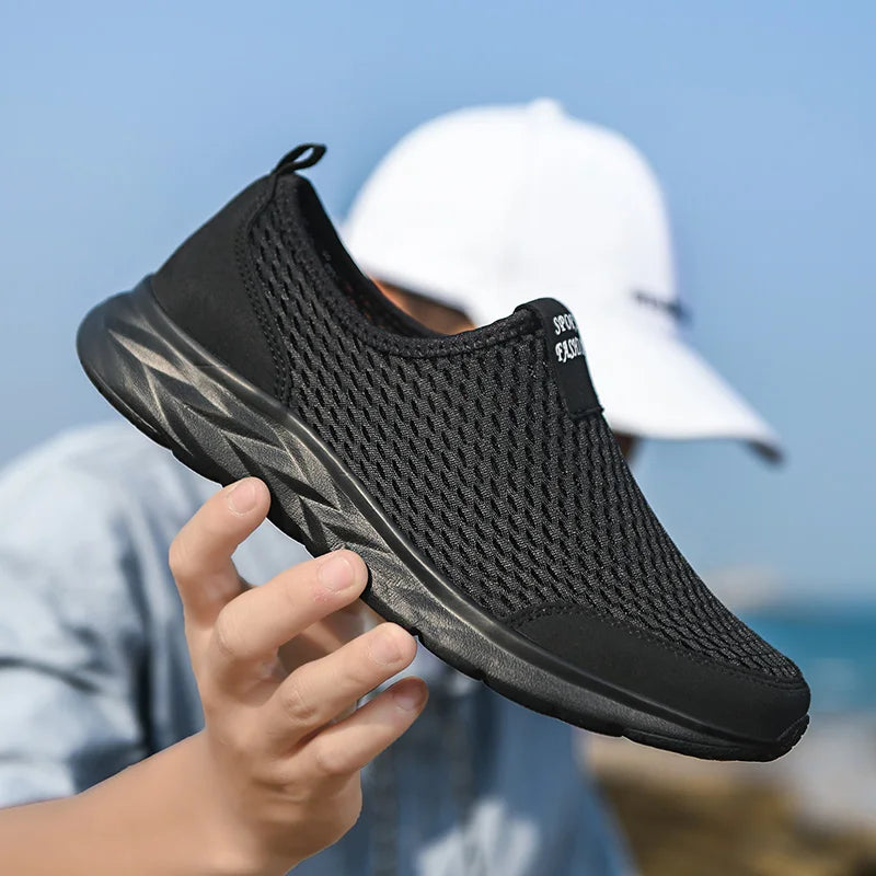 Men's Sneakers Breathable Mesh Men Casual Shoes Outdoor Non-Slip Big Size Loafers Walking Lightweight Male Tennis shoes