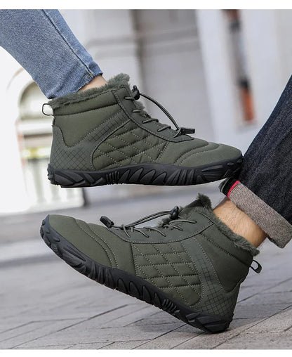 Brand New Winter Boots for Men Women Snow BareFoot Outdoor Non-slip Warm Fur Casual Sneakers Plus Size Ankle Boots Hiking Shoes