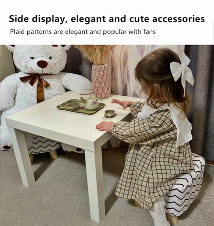 Baby Girls Dress Casual Plaid Clothes Summer New Korean Cotton Linen Girls Princess Dress Big Turn Down Collar Dress