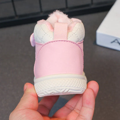 fleece lined sports shoes for boys and girls warm kids shoes for winter running sports shoes and basketball shoes