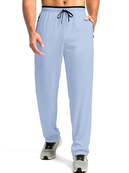 Men's Breathable Athletic Pants: Lightweight Workout Trousers with Zipper Pockets – Multi-Color Activewear for Gym & Casual Use.