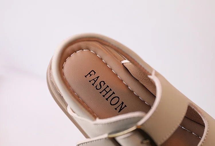 Kids Sandal 2024 New Summer Sandals for Boy Fashion Girls Thick Bottom Causal Sandals Children Beach Shoes Open-toe Hook Loop