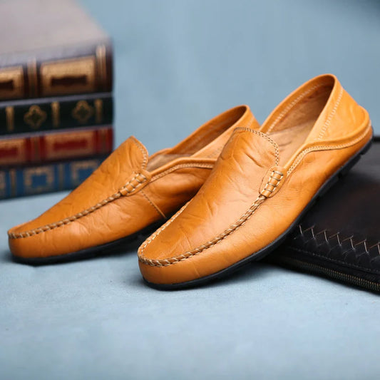 Men's Leather Casual loafers Shoes wedding Dress Shoes New Big Size  Moccasins Shoes Suede shoes High Quality zapatos