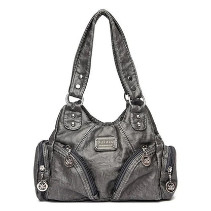 Hot Luxury Bag Women's PU Leather Crossbody Bag Retro Luxury Handbag Fashion Motorcycle Bag Brand Fashion Crossbody Bag