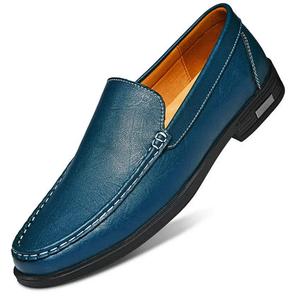 Genuine Leather Men's Shoes Classics Business Dress Shoes Moccasins Slip on Loafers Driving Shoes for Men Casual Shoe Big SIze48